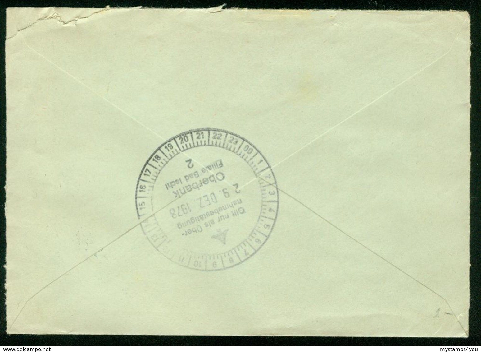 FR Austria Registered Cover With Meter Cancel | Salzburg 28.12.1978 (Raiffeisenkasse Liefering), Freistempel - Storia Postale