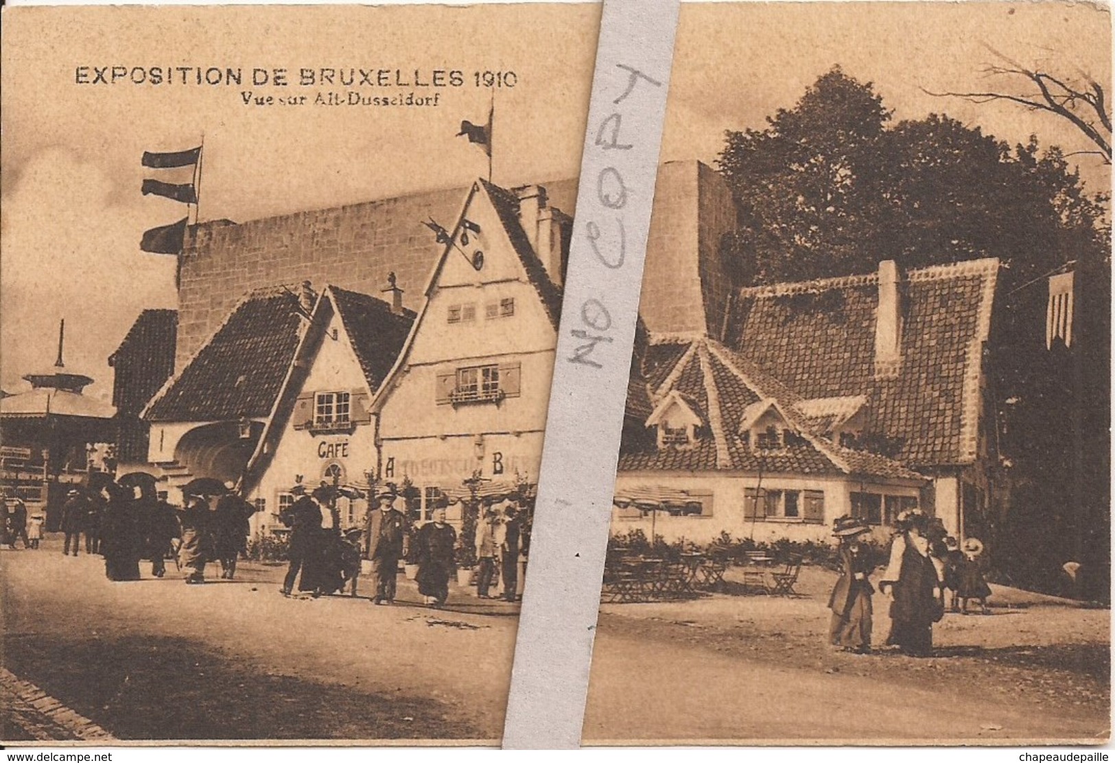 Exposition Bruxelles 1910 - Vue Sur Alt-Dusseldorf - Expositions