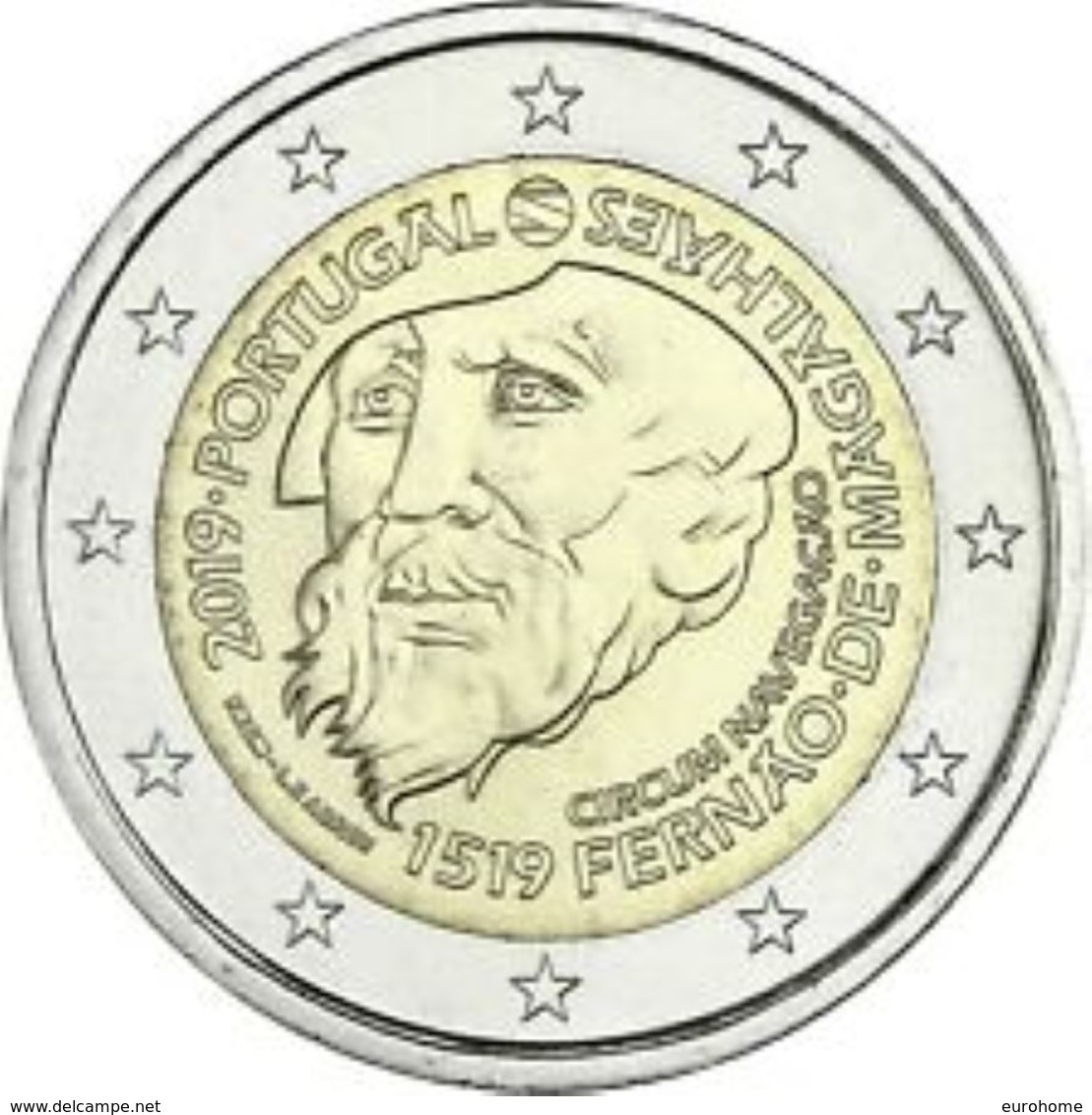 Portugal 2019    2 Euro Comm. Magellan    UNC Uit De Rol  UNC Du Rouleaux  !! - Portugal