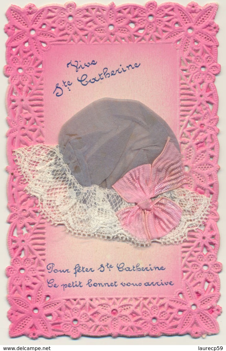 Ste Catherine - Bonnet Tissu Et Dentelle - Sainte-Catherine