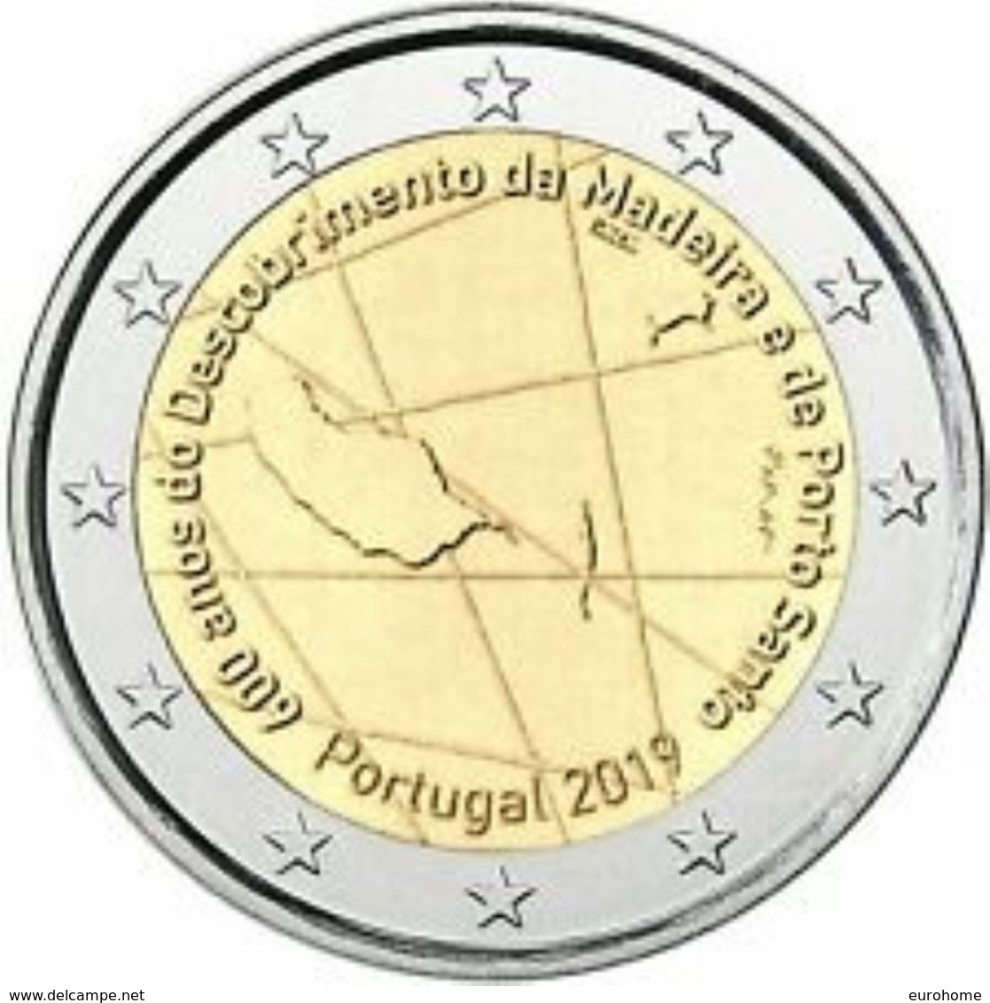 Portugal 2019    2 Euro Comm. Madeira     UNC Uit De Rol  UNC Du Rouleaux  !! - Portugal