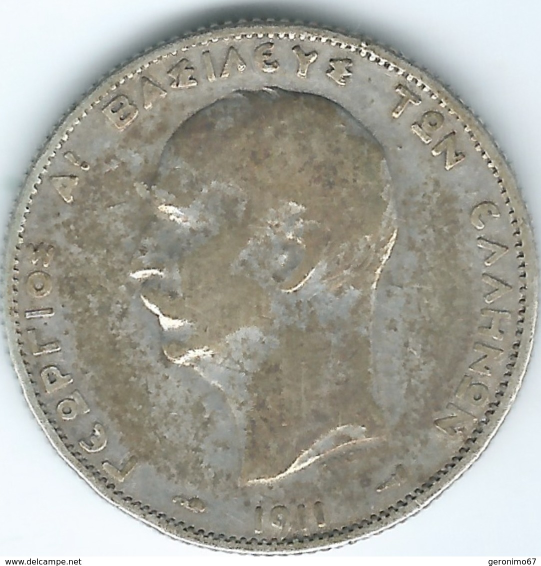 Greece - George I - 1911 - 2 Drachmai - KM61 - Grèce