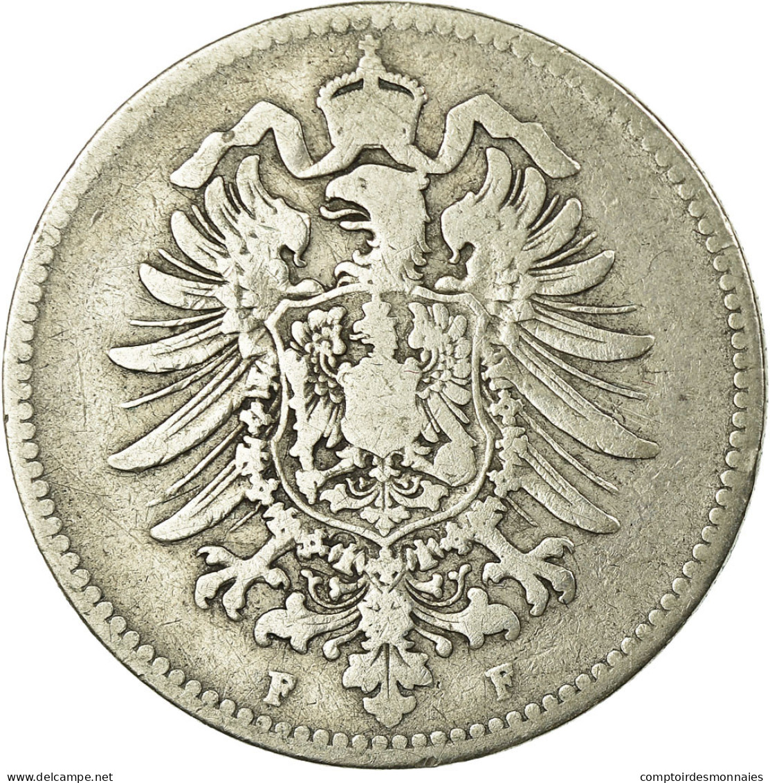 Monnaie, GERMANY - EMPIRE, Wilhelm I, Mark, 1874, Stuttgart, TB, Argent, KM:7 - 1 Mark