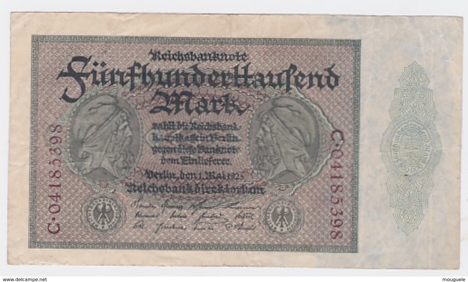 Billet 500 000 Mark Du 1 -5 - 1923  Pick 88 - Altri & Non Classificati