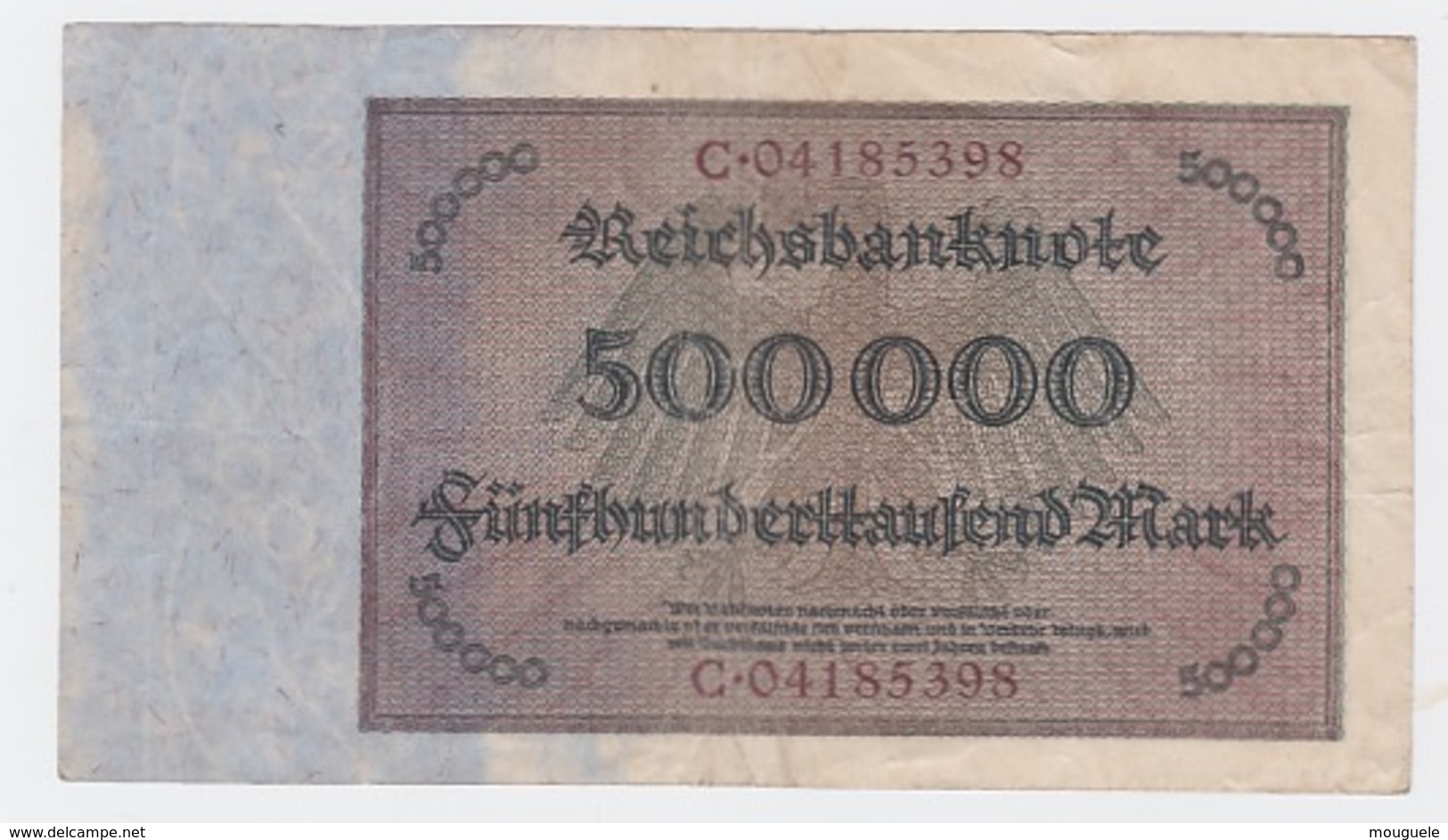 Billet 500 000 Mark Du 1 -5 - 1923  Pick 88 - Autres & Non Classés