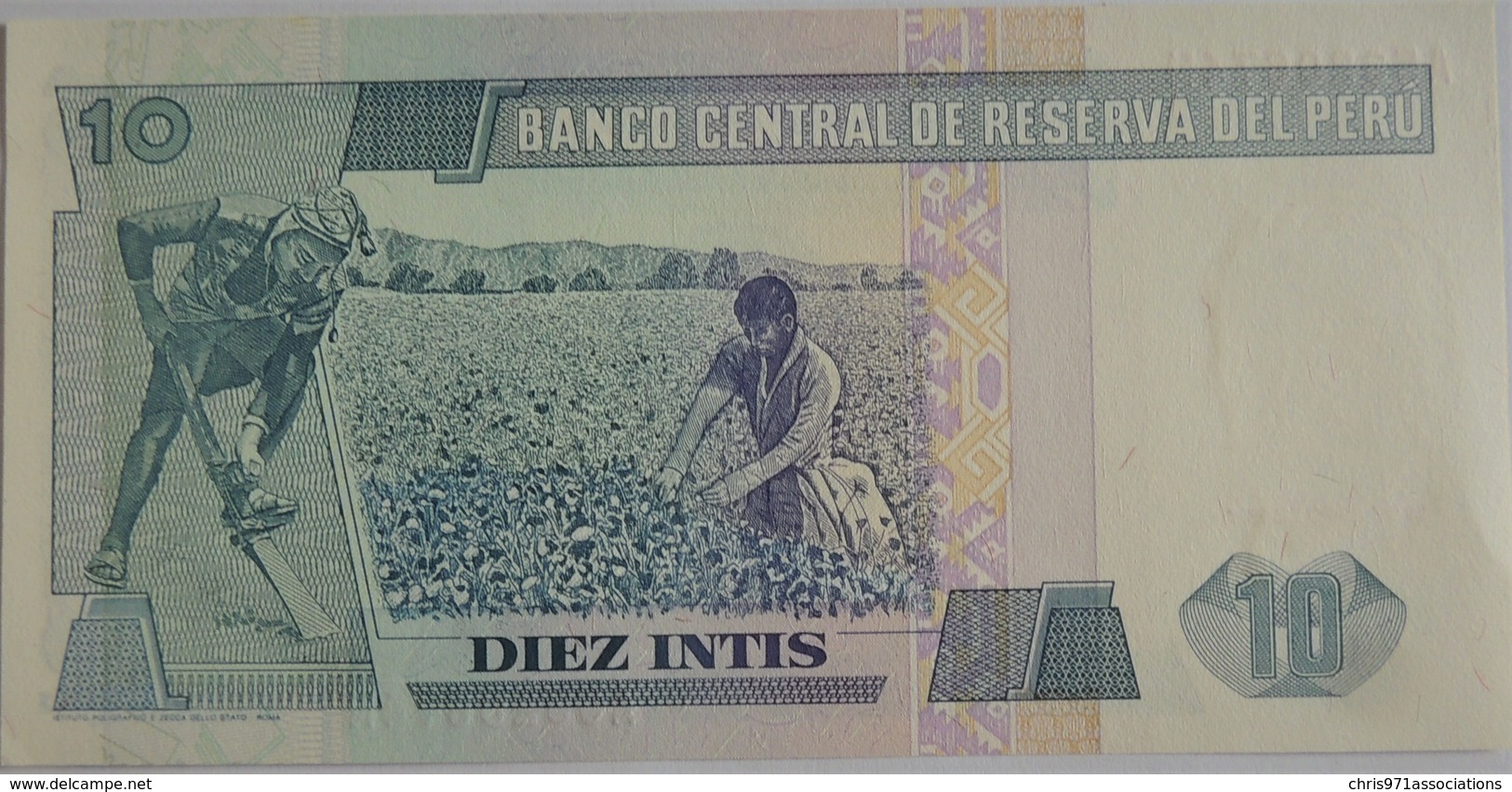 Billet Du Pérou 10 Intis 1987 Neuf/UNC - Pérou