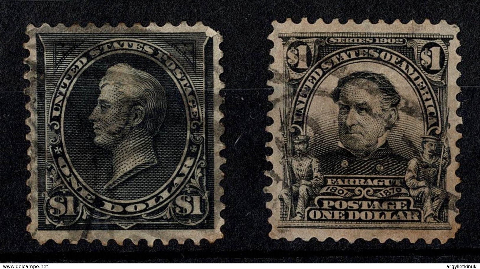 U.S.A. 1892 COLUMBUS AND 1894/1902 $1 - Used Stamps