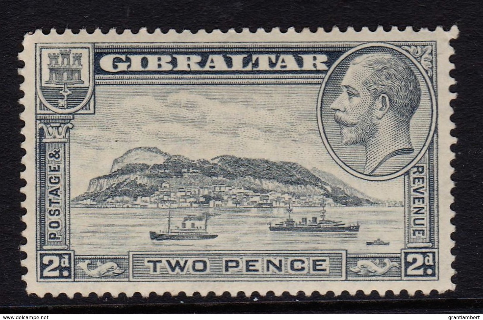 Gibraltar 1932 2d Rock Of Gibraltar MH  SG 112 - Gibraltar