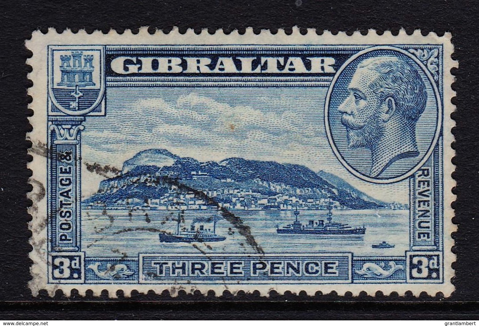 Gibraltar 1933 3d Rock Of Gibraltar Used  SG 113 - Gibilterra