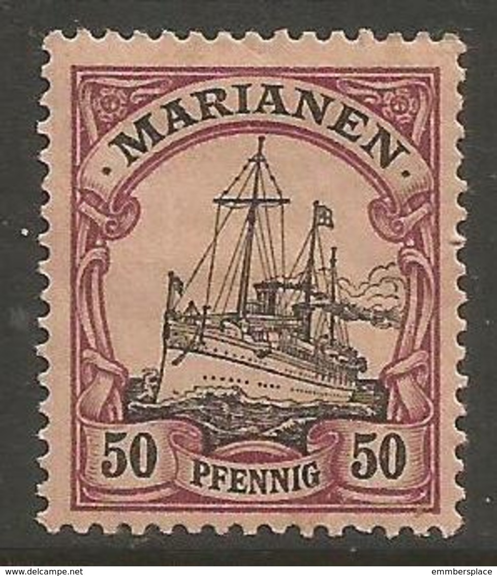 Mariana Islands - 1901 Kaiser's Yacht 50pf MH *    Sc 24 - Mariana Islands