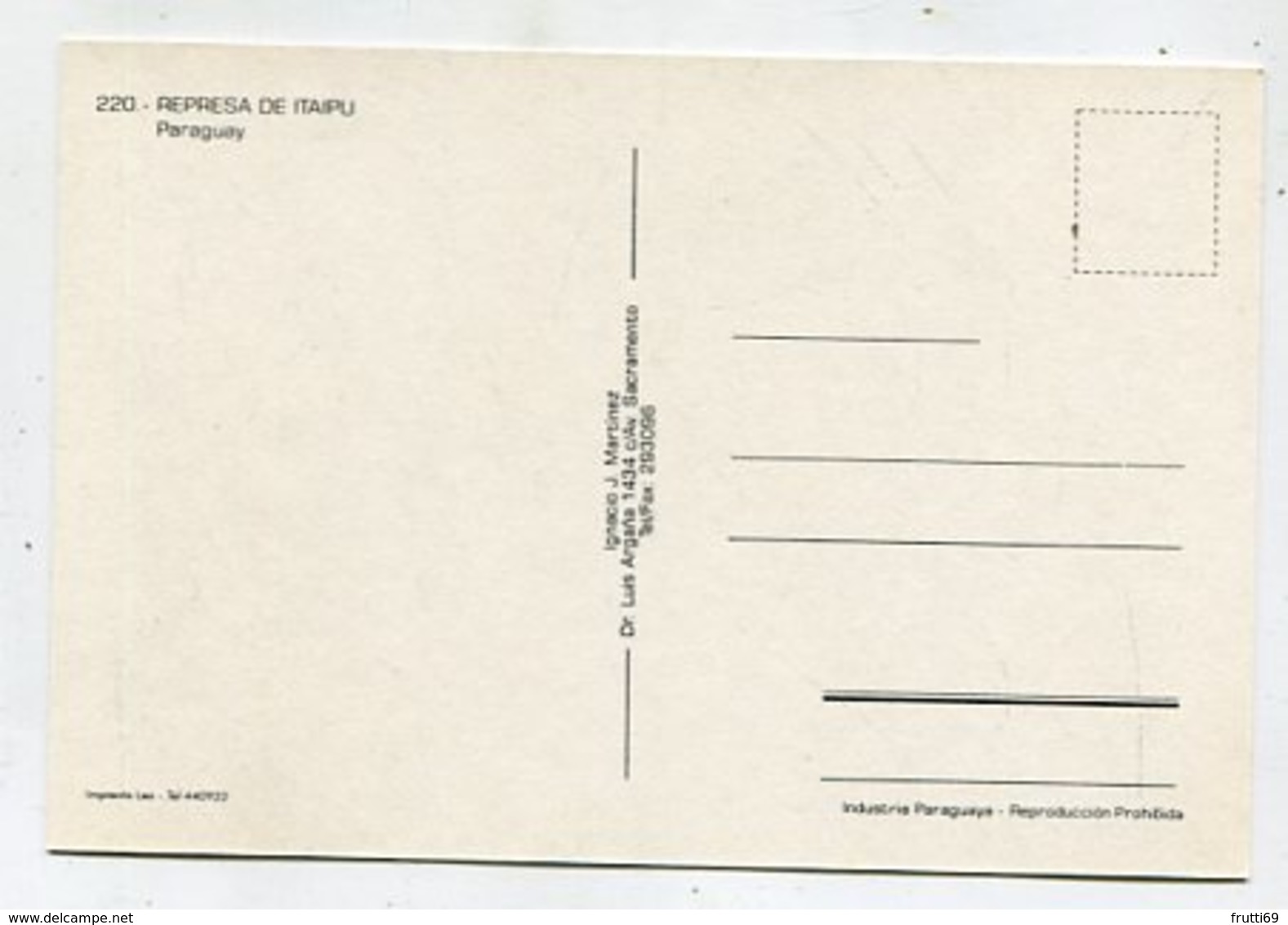 PARAGUAY - AK 351934 Represa De Itaipu - Paraguay