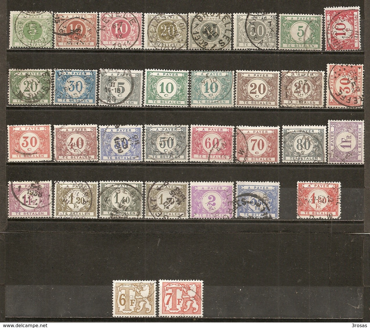 Belgique Belgium Collection A Payer Postage Due With Difficult 1.80 - Stamps