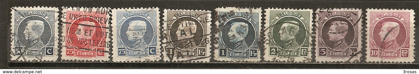 Belgique Belgium 1921 Set Complete Obl - Oblitérés