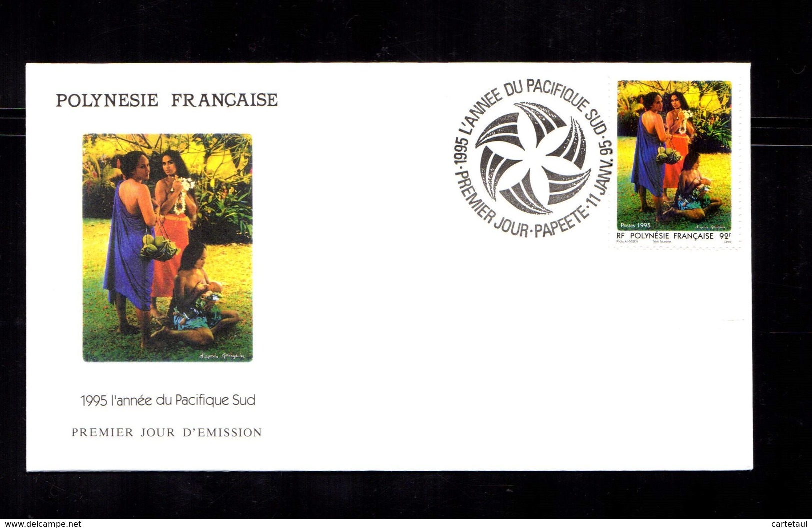 POLYNESIE FRANçAISE 1995   Tourisme Pacifique Sud  Sur Enveloppe FDC  SUPERBE - Lettres & Documents