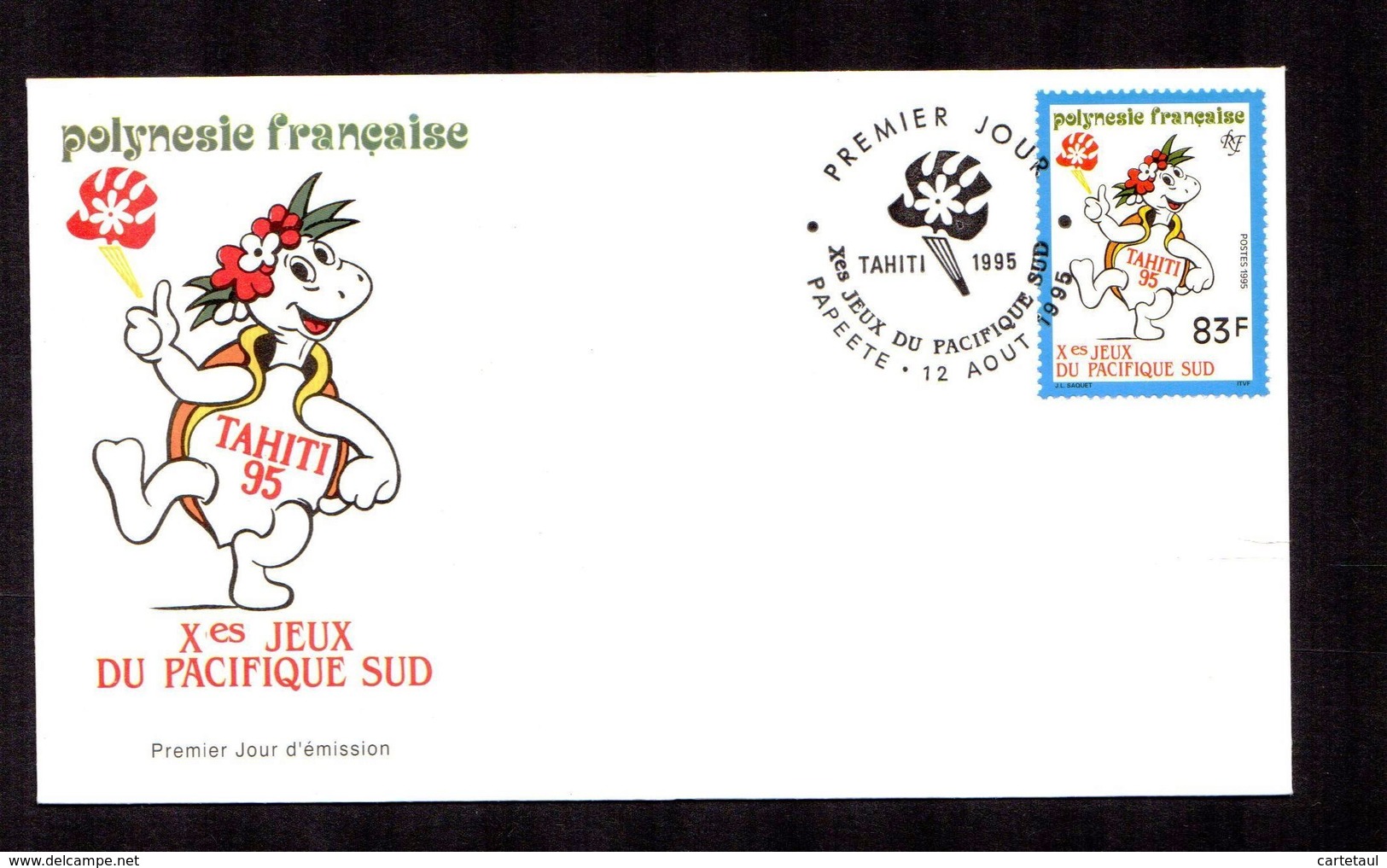 POLYNESIE FRANçAISE 1995   Jeux Du Pacifique Sud Sur Enveloppe FDC  SUPERBE - Lettres & Documents