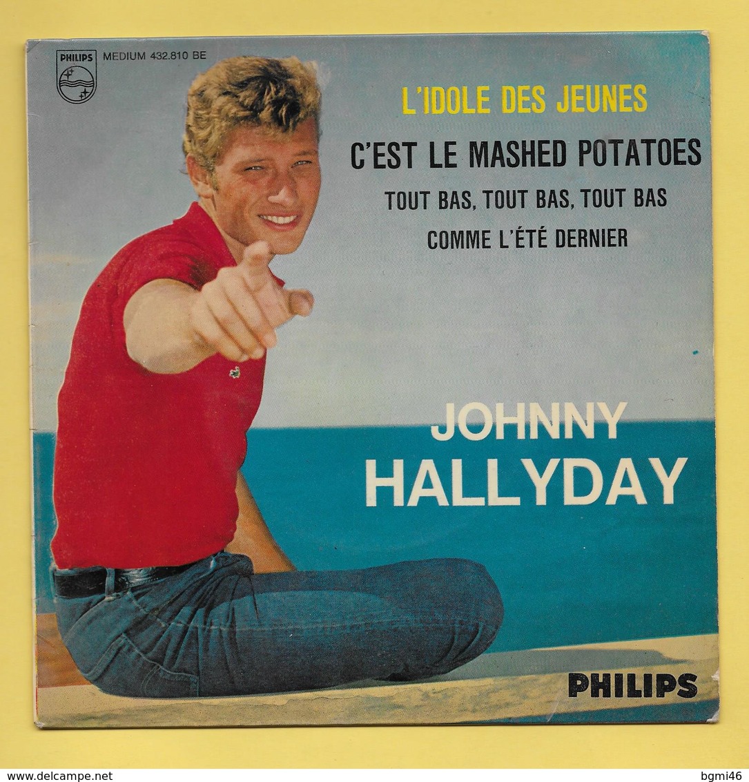 Disque Vinyle 45 Tours : JOHNNY HALLYDAY : 4 Chansons : Voir Les Titres Dans La Description..Scan A  : Voir 2 Scans - Collectors