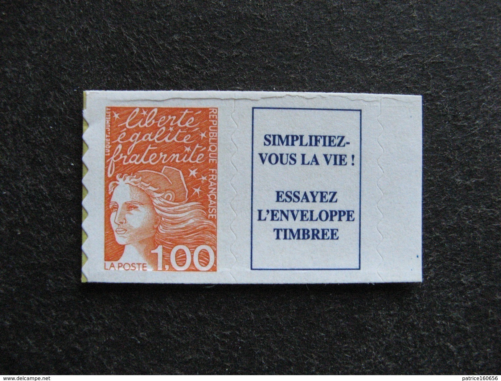 TB  N° 3101a , Avec Vignette, Neuf XX. - Unused Stamps