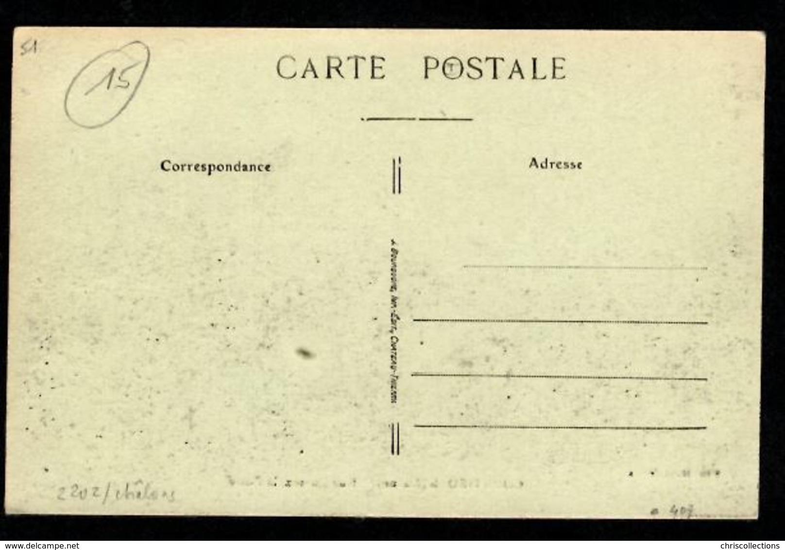 51 - COURTISOLS (Marne) - Rue Massez, La Poste - Courtisols