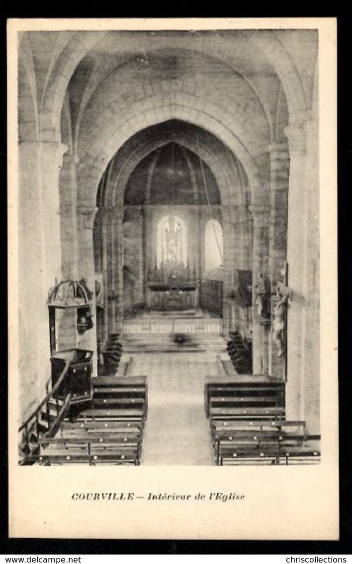 51 - COURVILLE - Intérieur De L'Eglise - Other & Unclassified