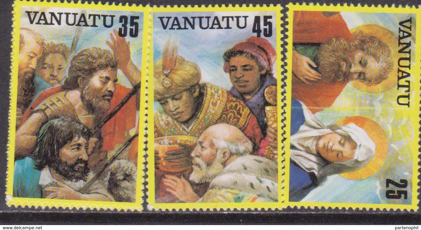 Vanuatu 1982 Christmas Natale Navidad Noel Set MNH - Natale