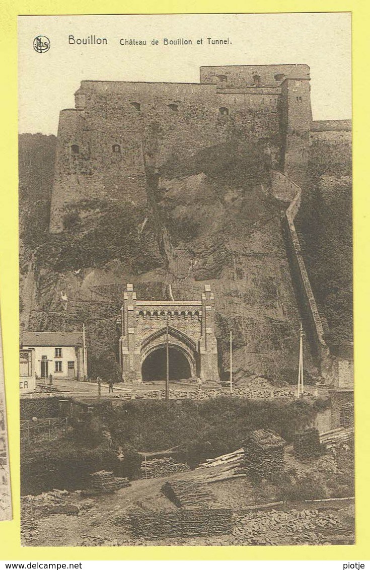 * Bouillon (Luxembourg - La Wallonie) * (Nels, Ern Thill) Chateau De Bouillon Et Tunnel, Kasteel, Castle, Quai, Rare - Bouillon