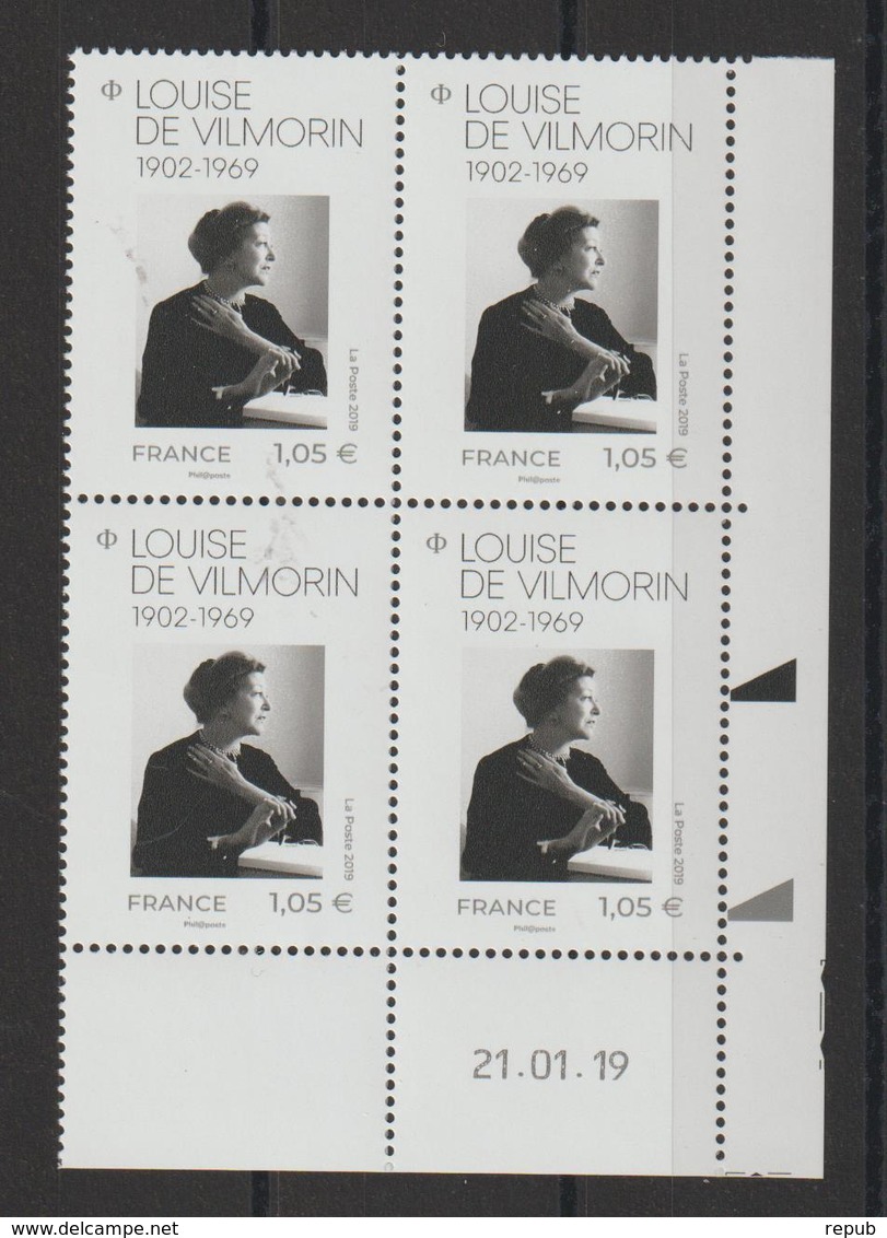 France Coins Datés 2019 Louise De Vilmorin ** MNH - 2010-2019