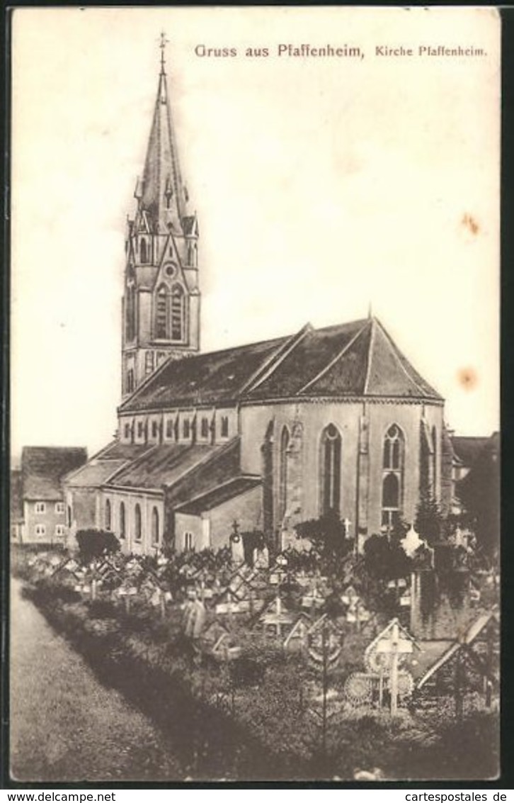 CPA Pfaffenheim, Vue De L'Église - Altri & Non Classificati