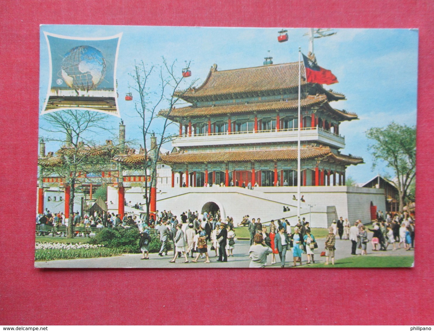 China Pavilion NY Worlds Fair 1964-65     Ref 3405 - China