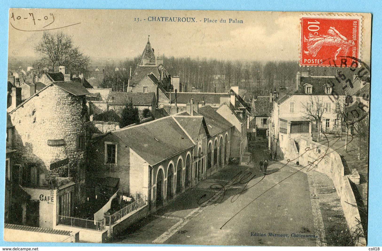 CPA 36 CHATEAUROUX Place Du Palan 1909 - Chateauroux