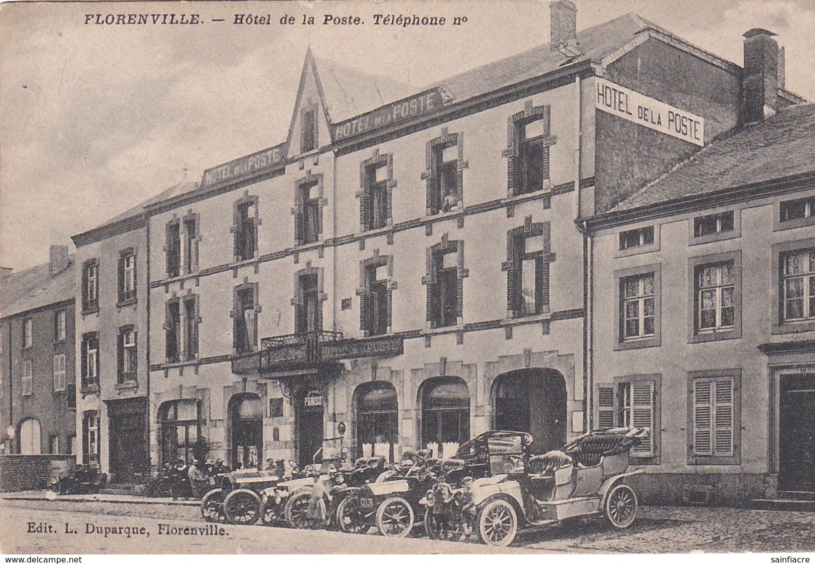 FLORENVILLE HOTEL DE LA POSTE (VOITURES !)  VOIR VERSO - Florenville