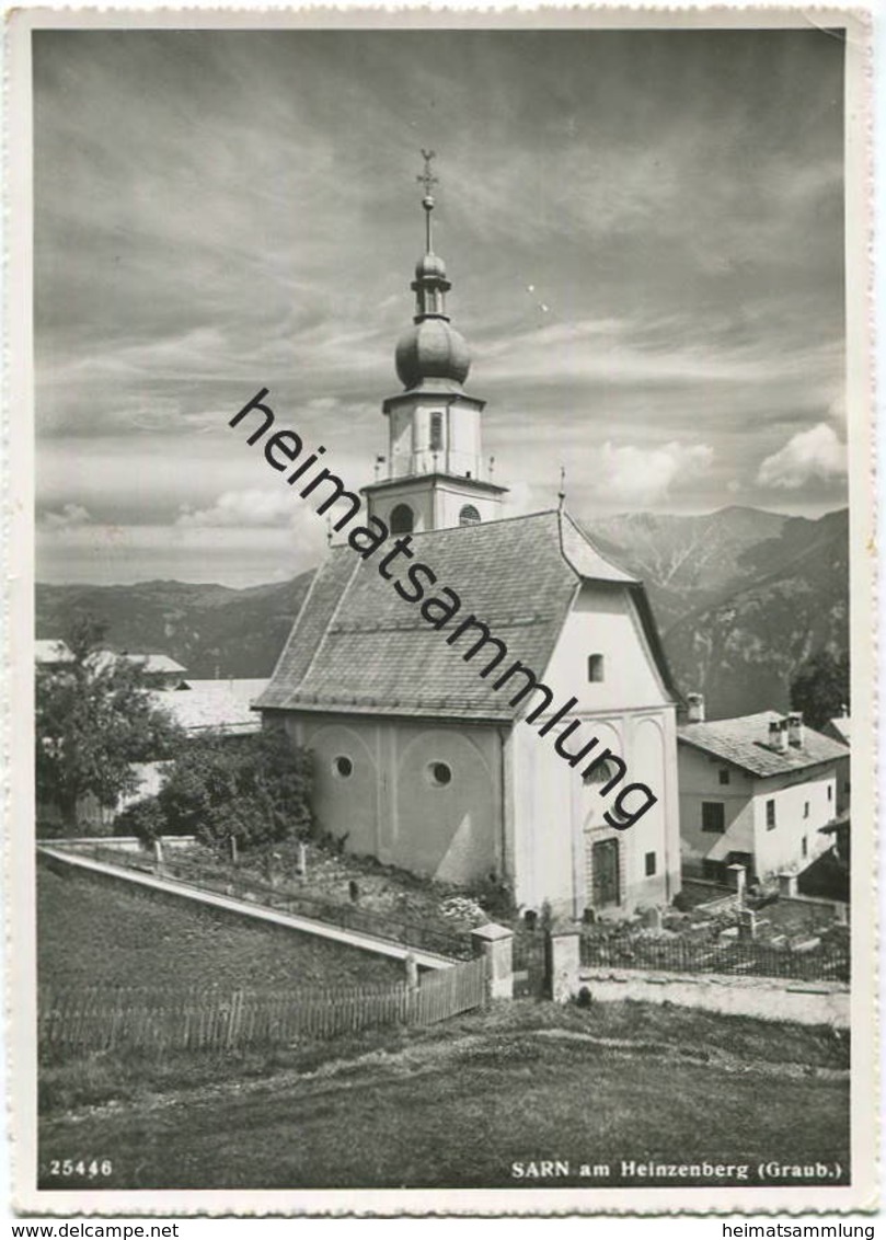 Sarn Am Heinzenberg - Kirche - Foto-AK Grossformat - Verlag Foto-Gross St. Gallen - Sarn