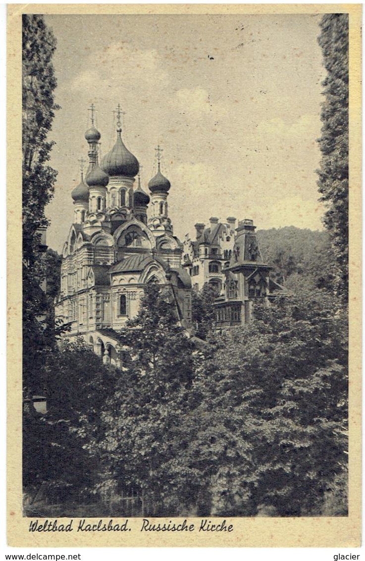 Weltbad KARLSBAD - Karlovy Vary - Sudeten - Russische Kirche - Gesendet 1944 - Sudeten