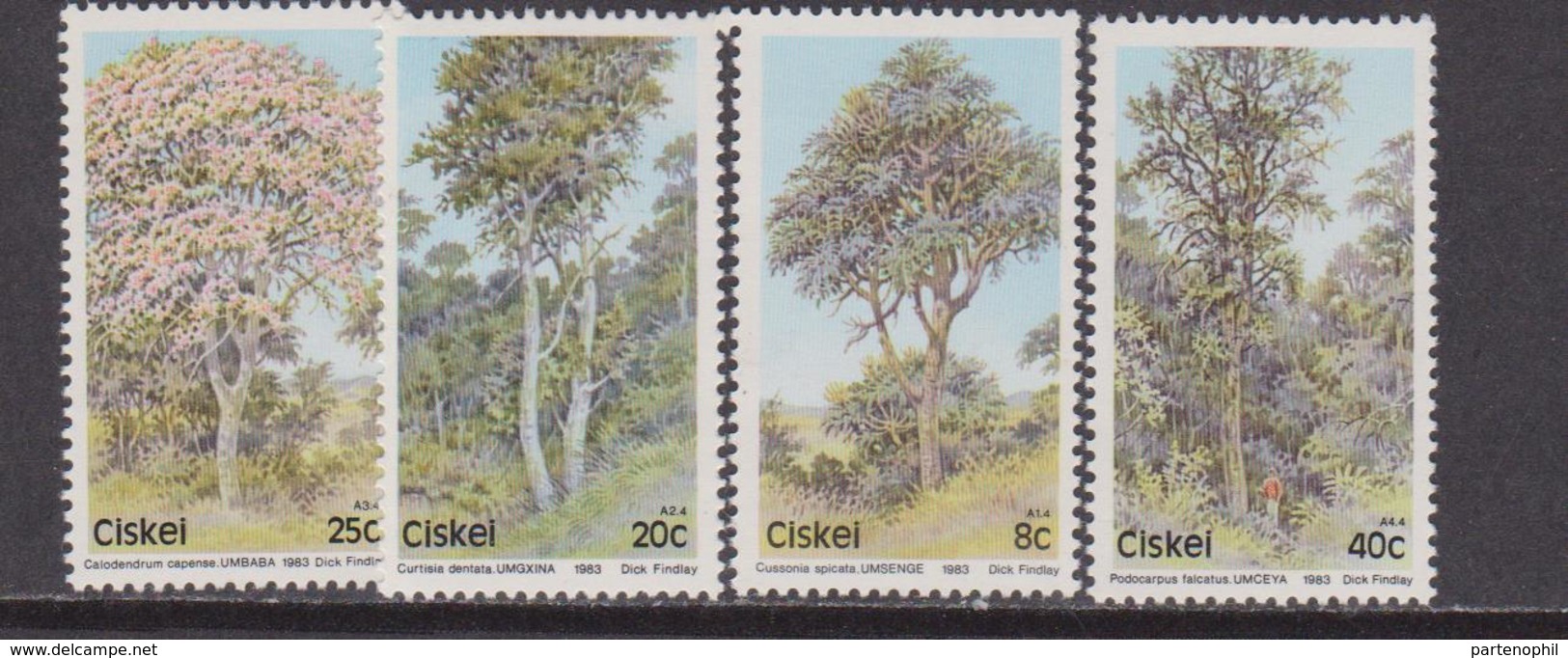 Ciskei Trees  Set MNH - Alberi