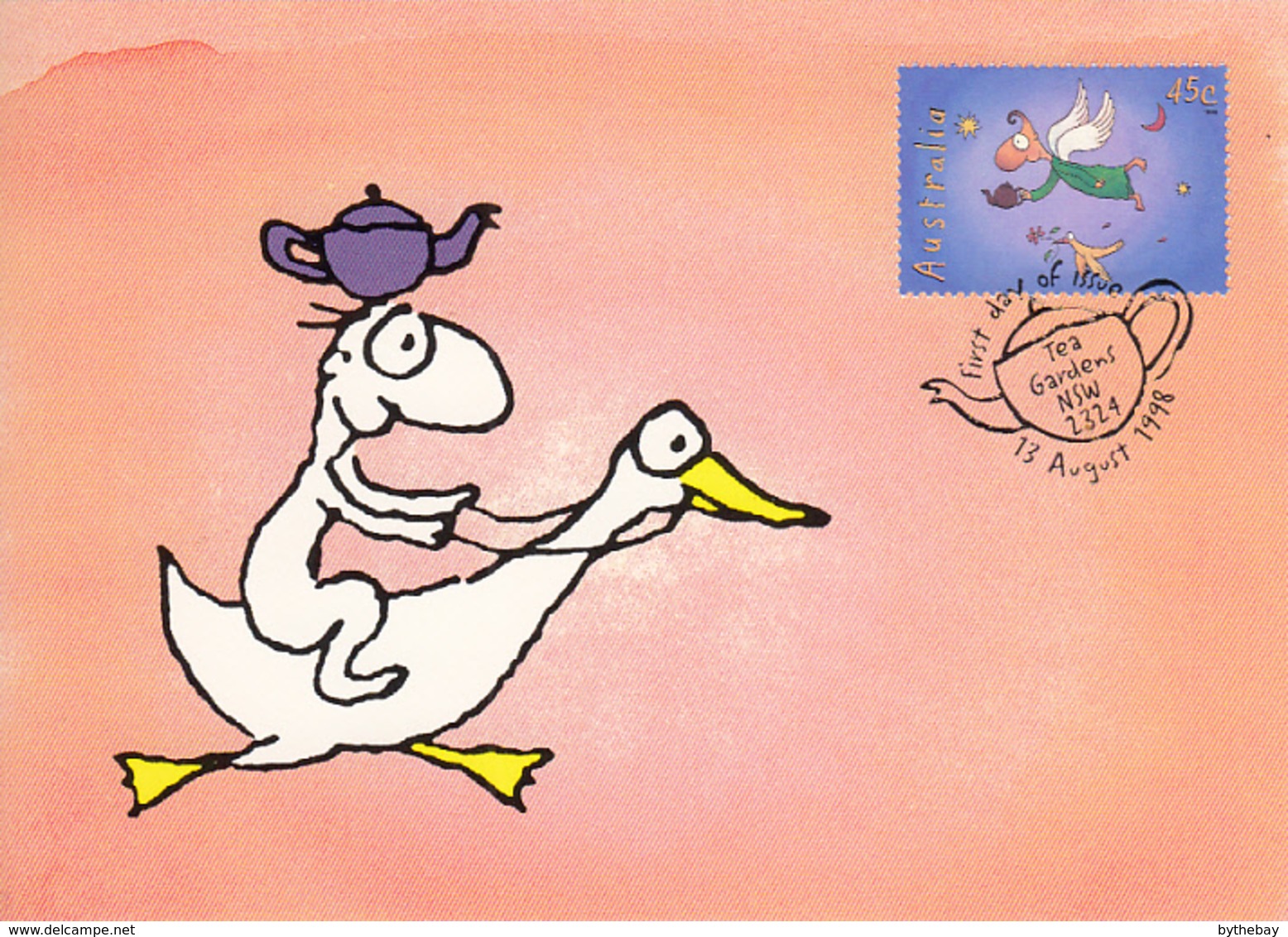 Australia 1998 Maxicard Sc 1685-1689 The Teapot Of Truth By Michael Leunig - Cartes-Maximum (CM)