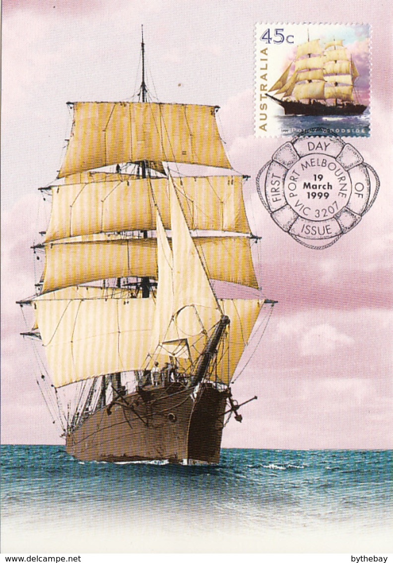 Australia 1999 Maxicard Sc 1729-1732 Sailing Ships - Maximumkaarten