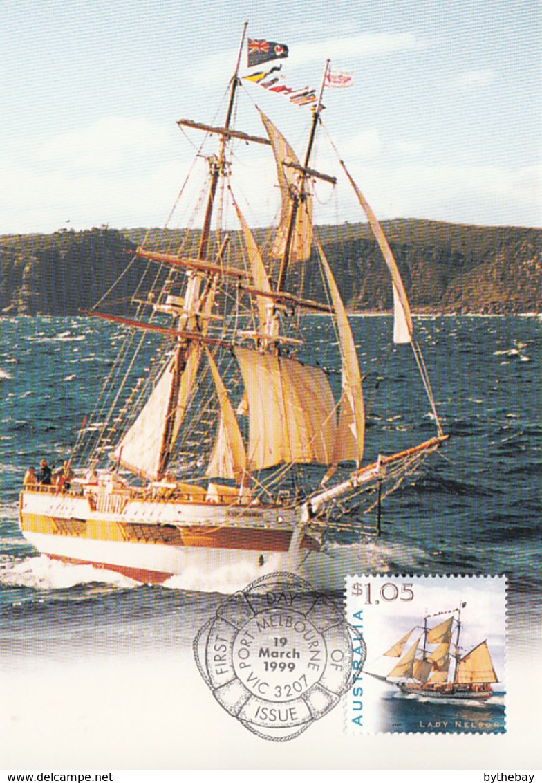 Australia 1999 Maxicard Sc 1729-1732 Sailing Ships - Cartes-Maximum (CM)