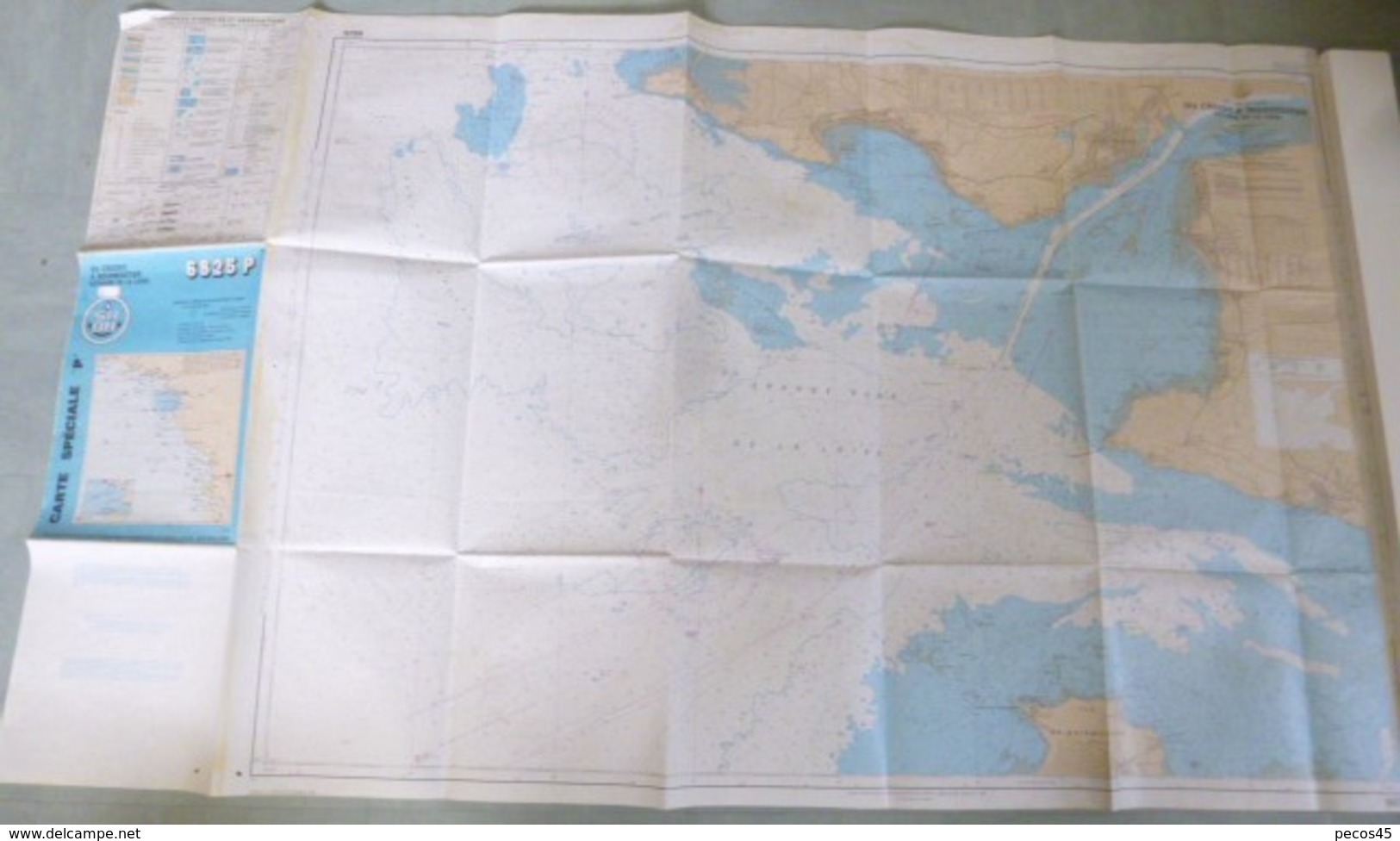 Carte Marine S.H.O.M. N° 6825 P : Du CROISIC à SAINT-NAZAIRE Et NOIRMOUTIER - 1990. - Nautical Charts