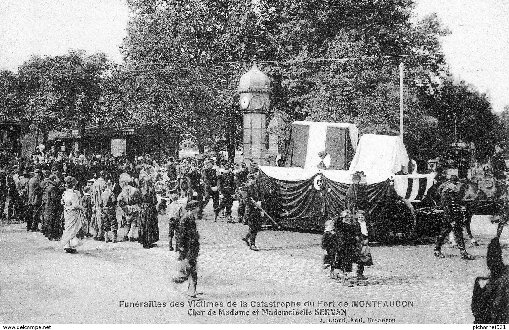 BESANCON (Doubs) - Funérailles Des Victimes De La Catastrophe De Montfaucon Du 16-09-1906. TB état. - Besancon