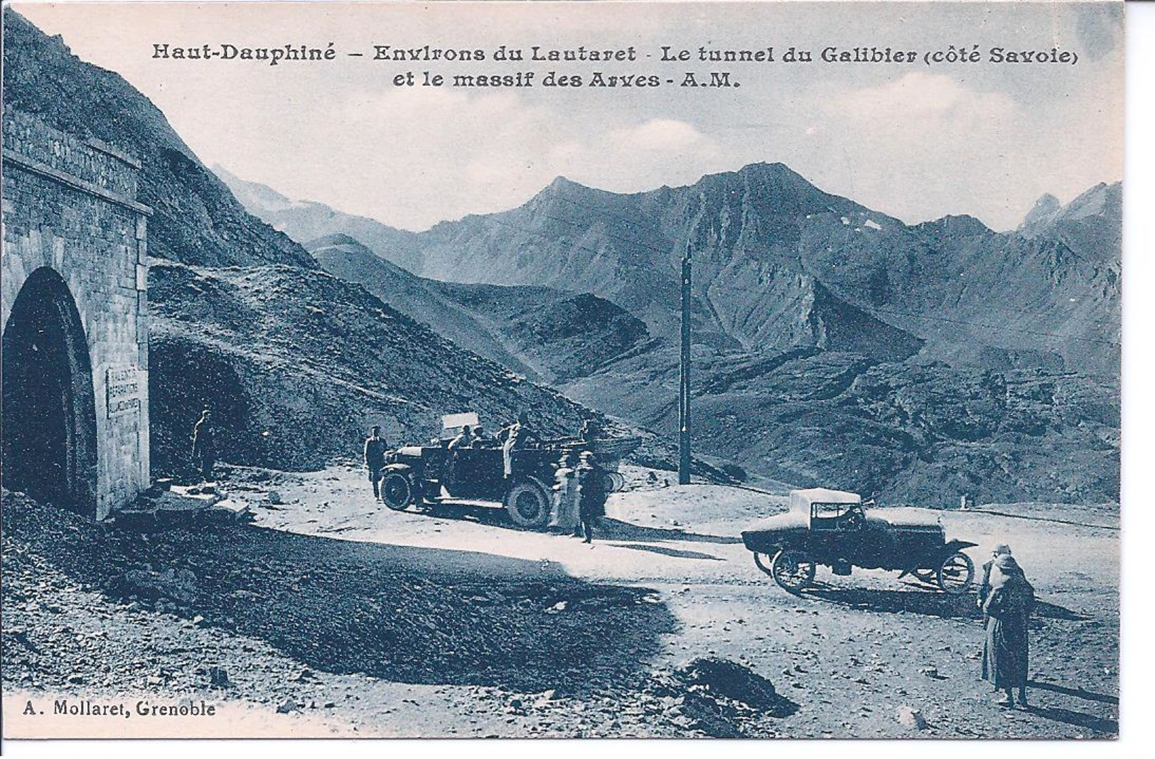 05 - Environs Du Lautaret - Le Tunel Du Galibier - (coté Savoie) -  Animée -véhicules Automobiles - Other & Unclassified