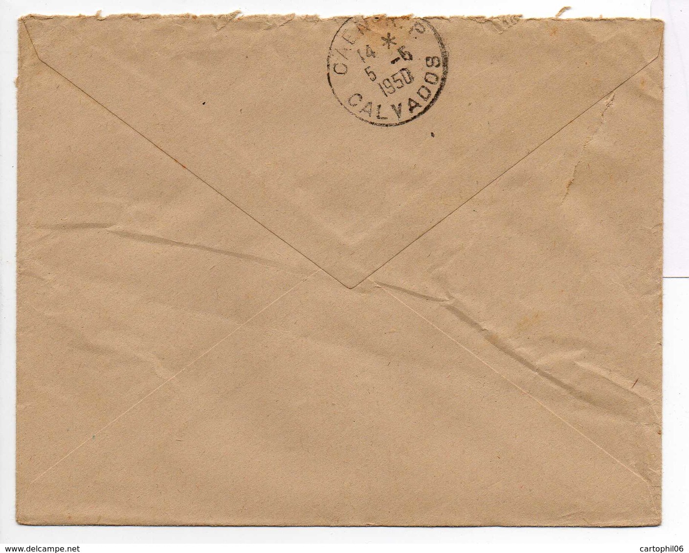 - Lettre Recommandée ROZOY-SUR-SERRE (Aisne) Pour CAEN (Calvados) 3.5.1950 - - 1921-1960: Modern Period