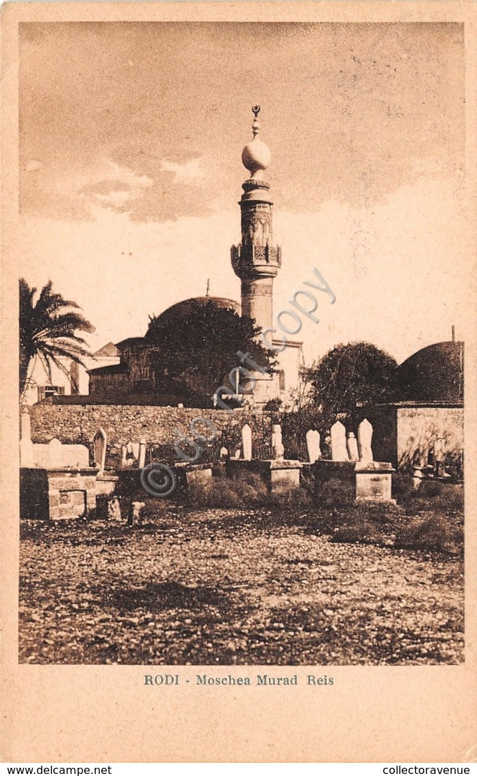 Cartolina Rodi Moschea Murad Reis 1926 - Non Classés