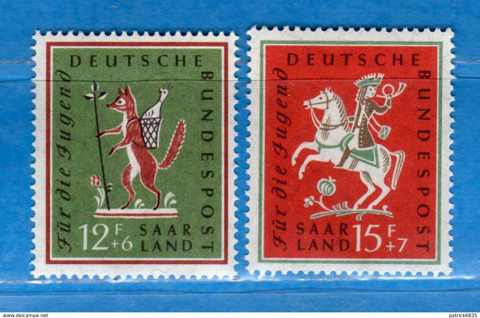 (Mn1) SAAR LAND **- 1958 - JEUNESSE. Yvert. 415-416. MNH   Vedi Descrizione - Nuovi