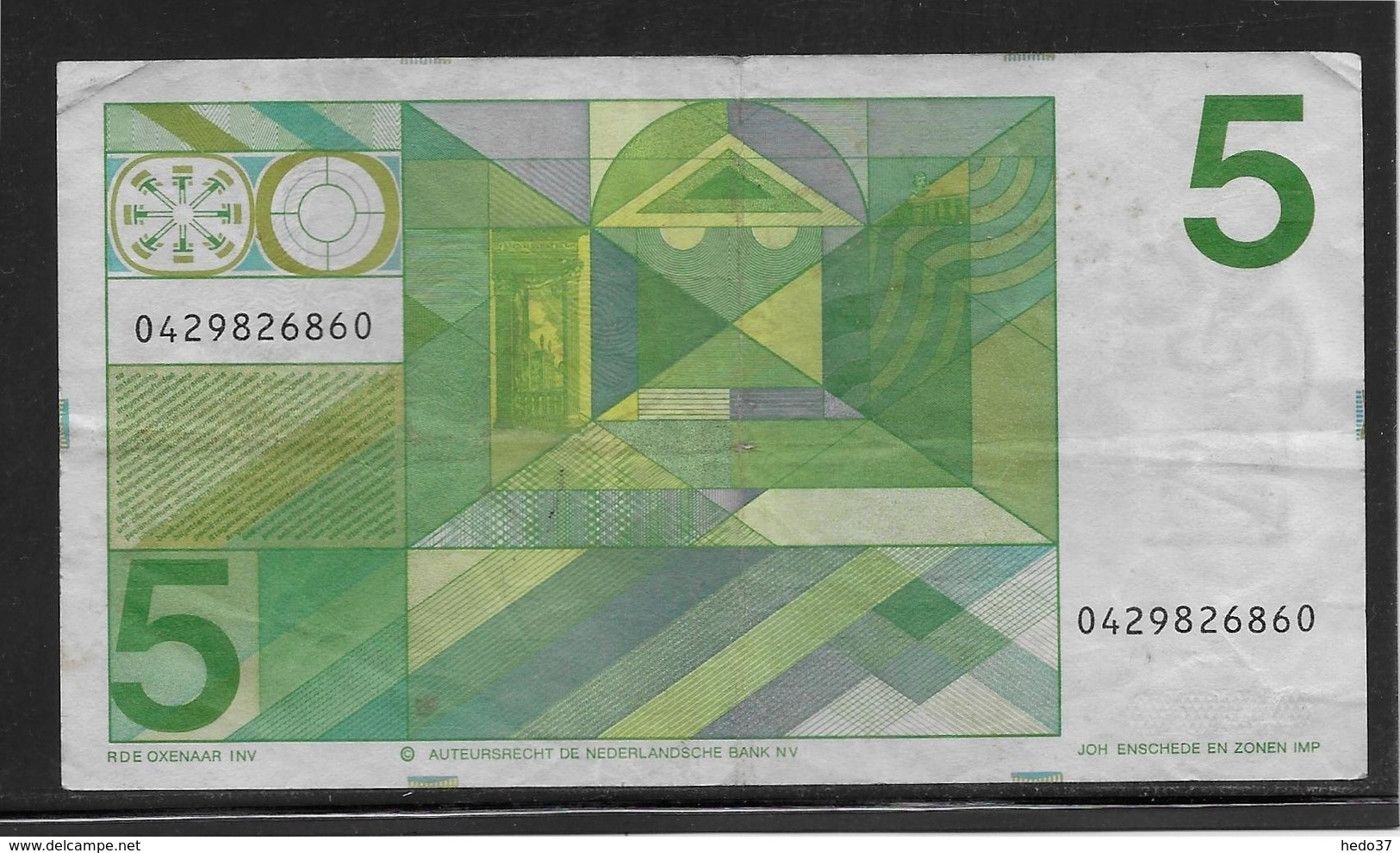 Pays Bas - 5 Gulden - Pick N°95 - TTB - 5 Gulden