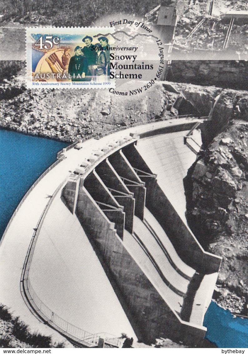 Australia 1999 Maxicard Sc 1765-1768 Snowy Mountains Hydroelectrical Projects 50th Anniversary - Cartes-Maximum (CM)