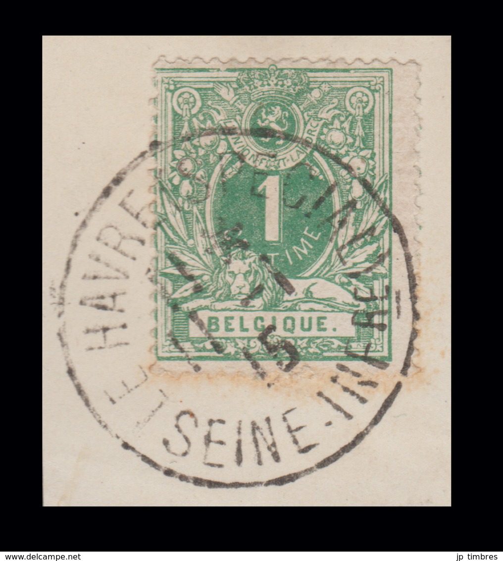 COB N° 26 - Oblitéré - LE HAVRE (SPECIAL) SEINE - INFRE (Pas Courant!) - 1869-1883 Leopold II