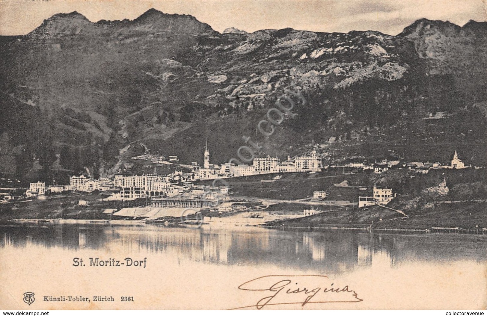 Cartolina St. Moritz Dorf Panorama 1906 - Non Classificati