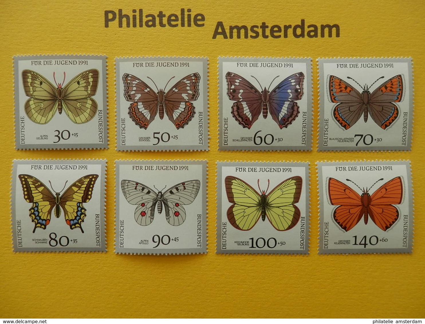 Germany 1991, FAUNA INSECTS BUTTERFLIES SCHMETTERLINGE VLINDERS PAPILLONS: Mi 1512-19, ** - Butterflies