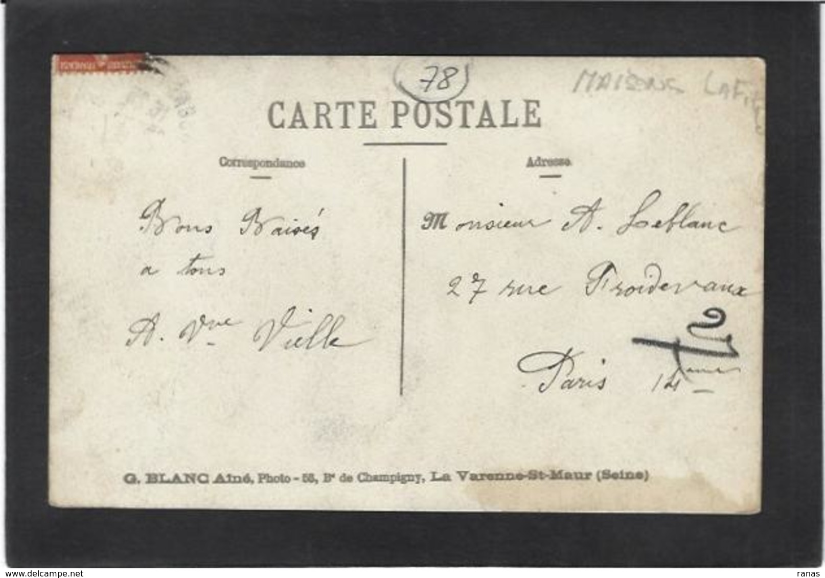 CPA Yvelines 78 Maisons Laffitte Commerce Shop Carte Photo RPPC Circulé - Maisons-Laffitte