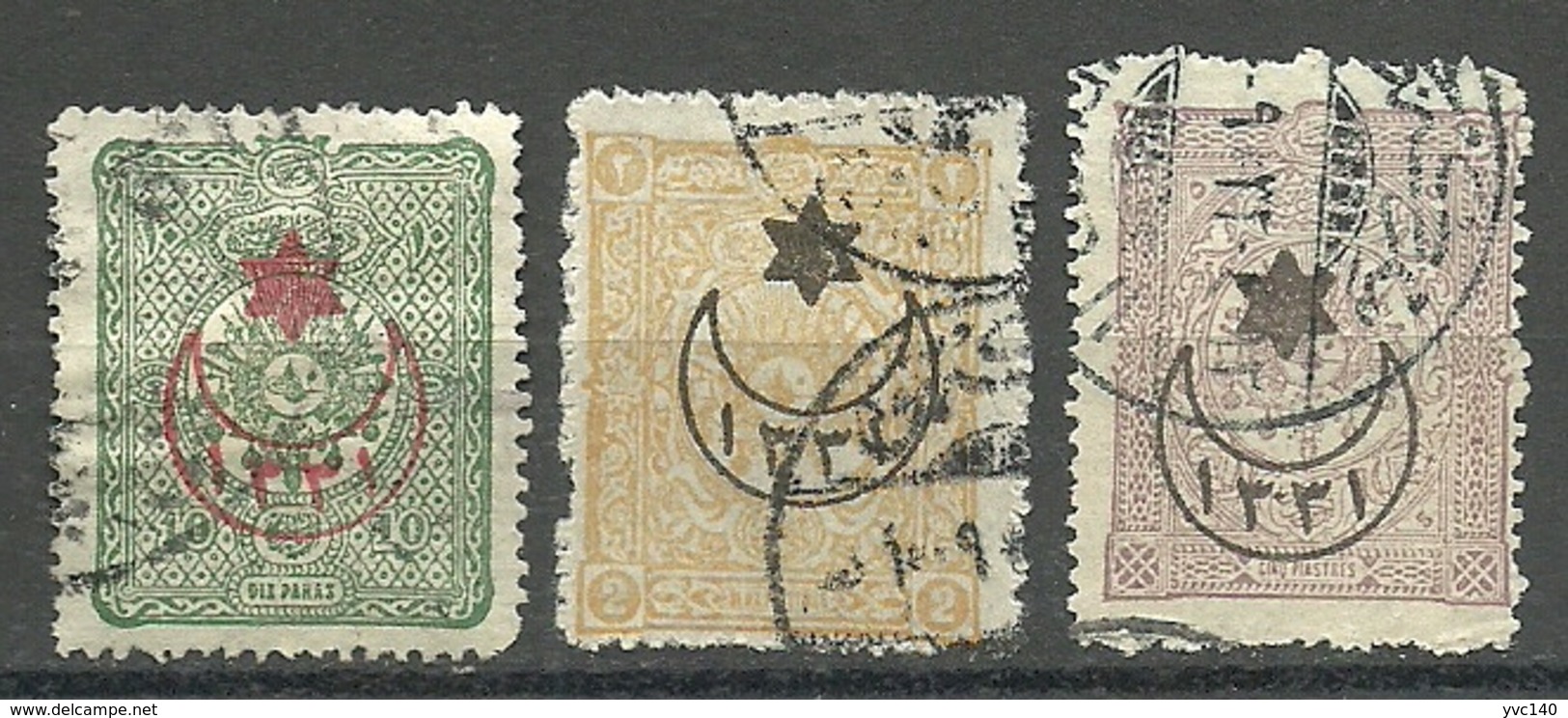 Turkey; 1915 Overprinted War Issue Stamps (Complete Set) - Gebruikt