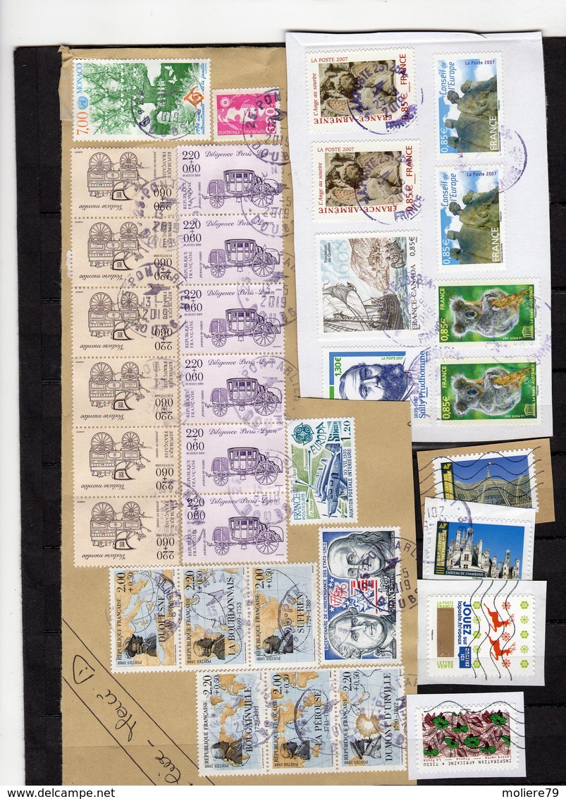 Lot De Timbres Oblitérés Sur Fragment Ou Décollés - 2010-.. Matasellados